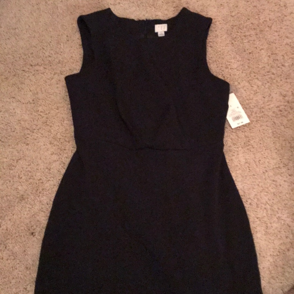 black bodycon thick strap new with tag dress